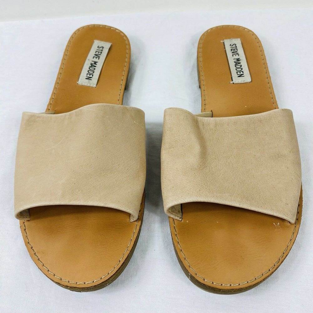 Steve Madden Nude Dinah Leather Flats